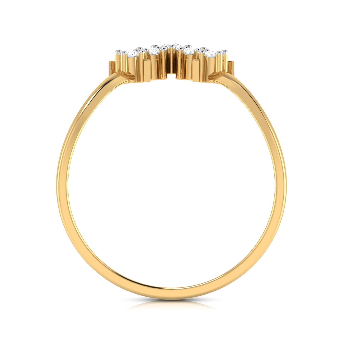 Gilded Gaze 14Kt Diamond Ring