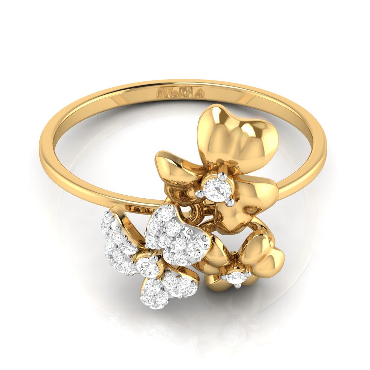 Blushing Breeze 14Kt Diamond Ring