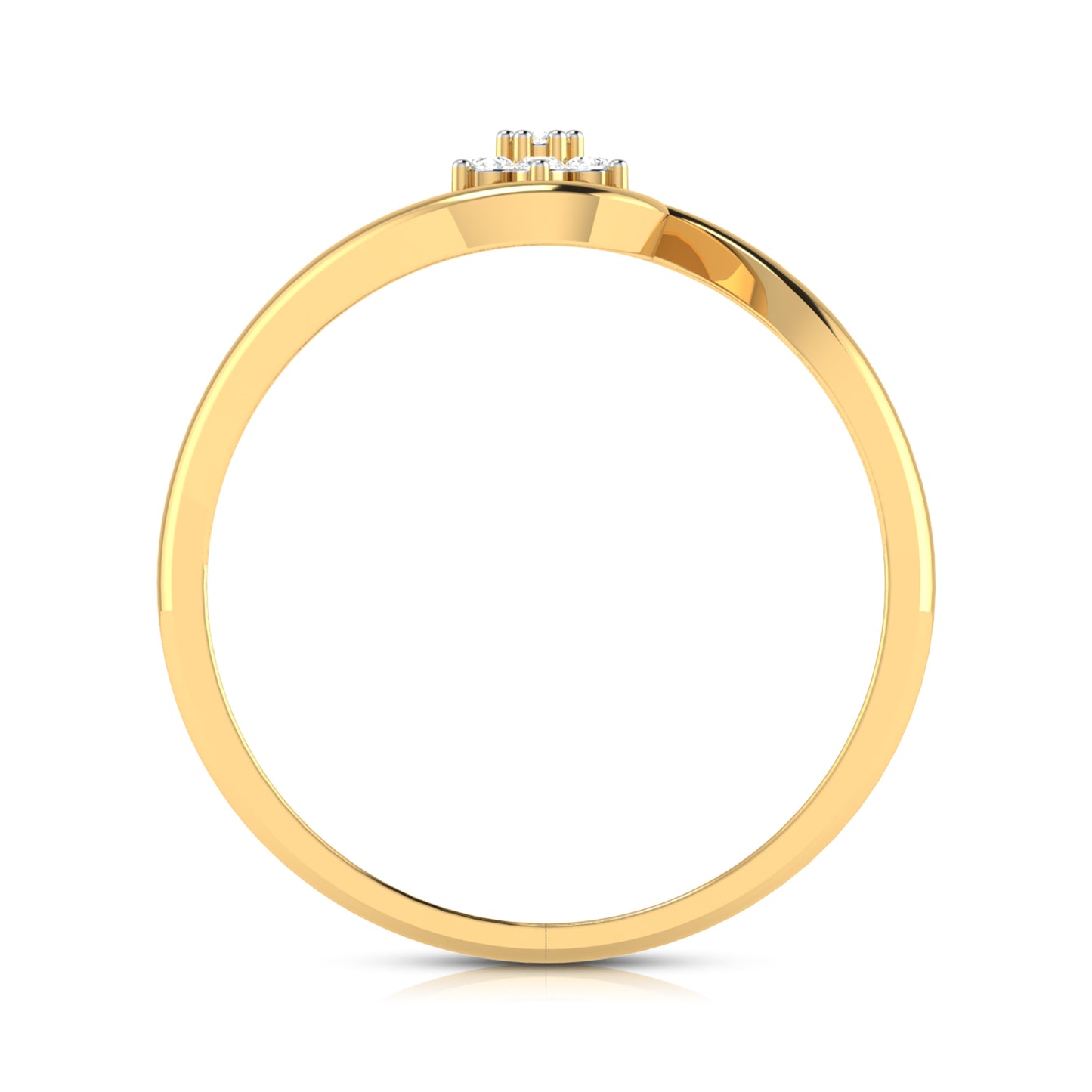 Serene Summit 14Kt Diamond Ring