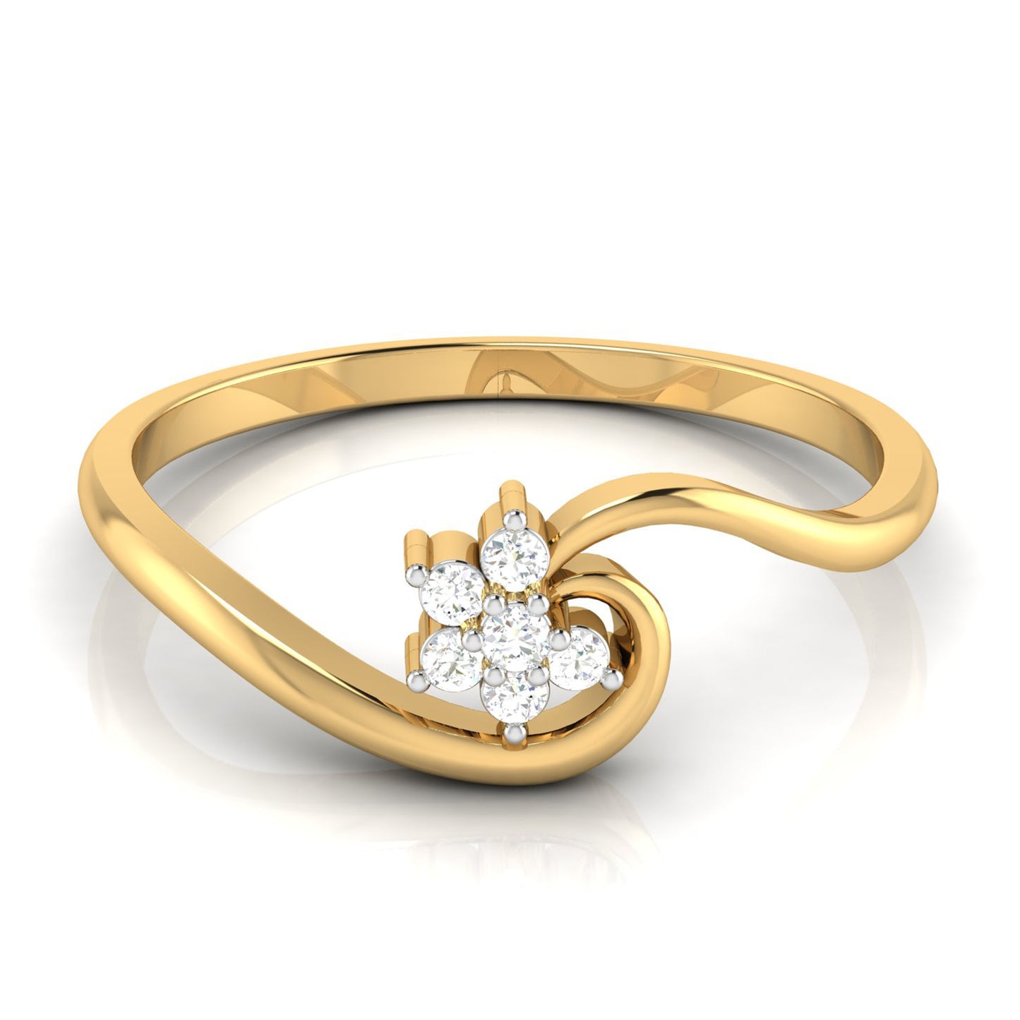Serene Summit 14Kt Diamond Ring