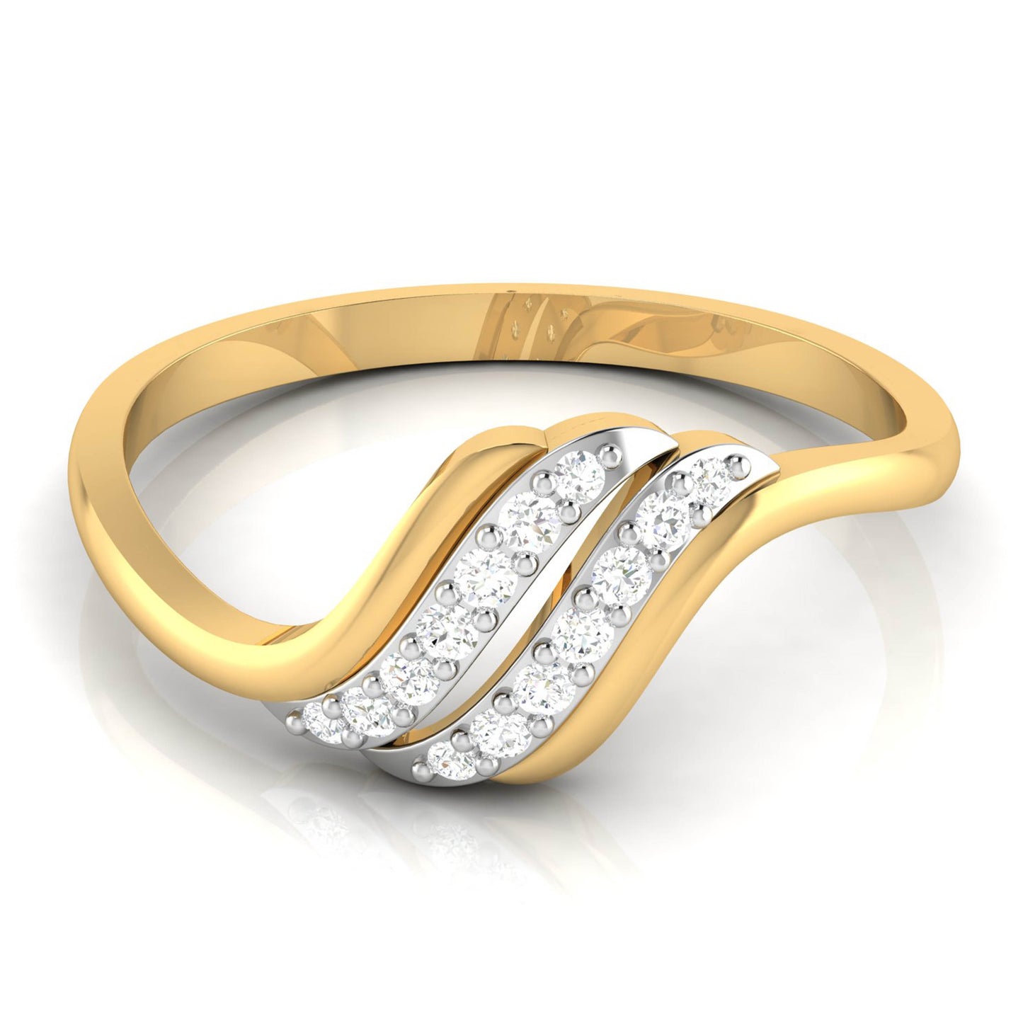 Opulent Oceanic 18Kt Diamond Ring