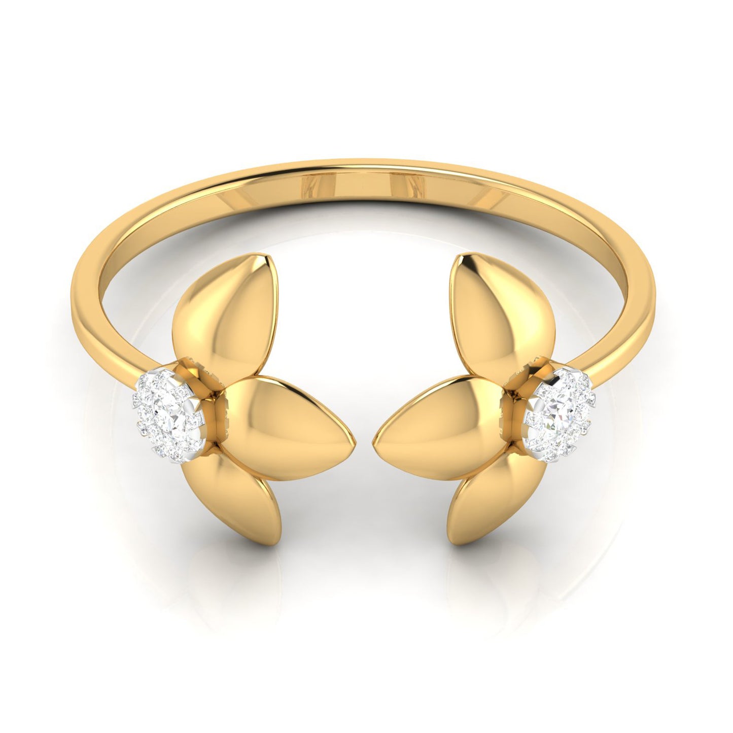Enigmatic Echoes 14Kt Diamond Ring