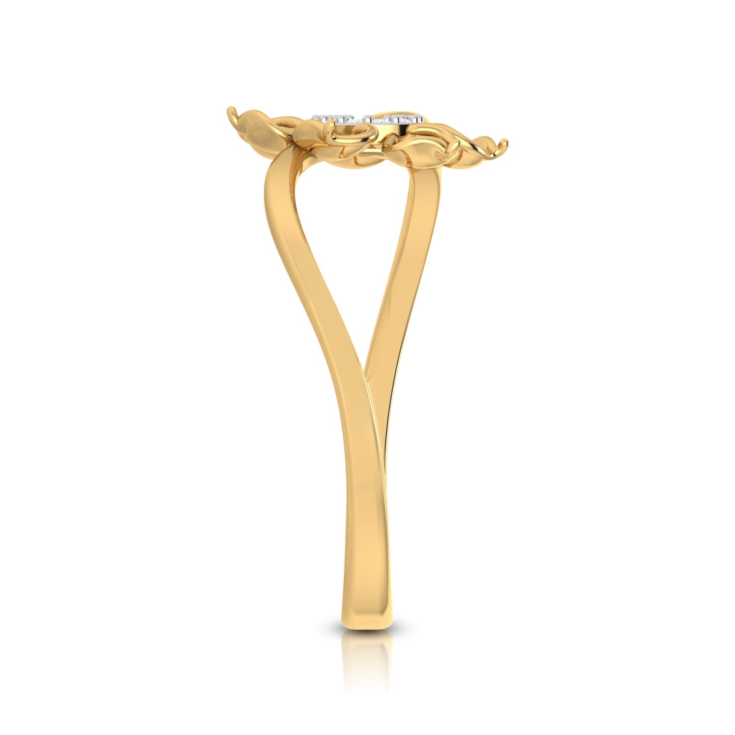 Opulent Opaline 14Kt Diamond Ring