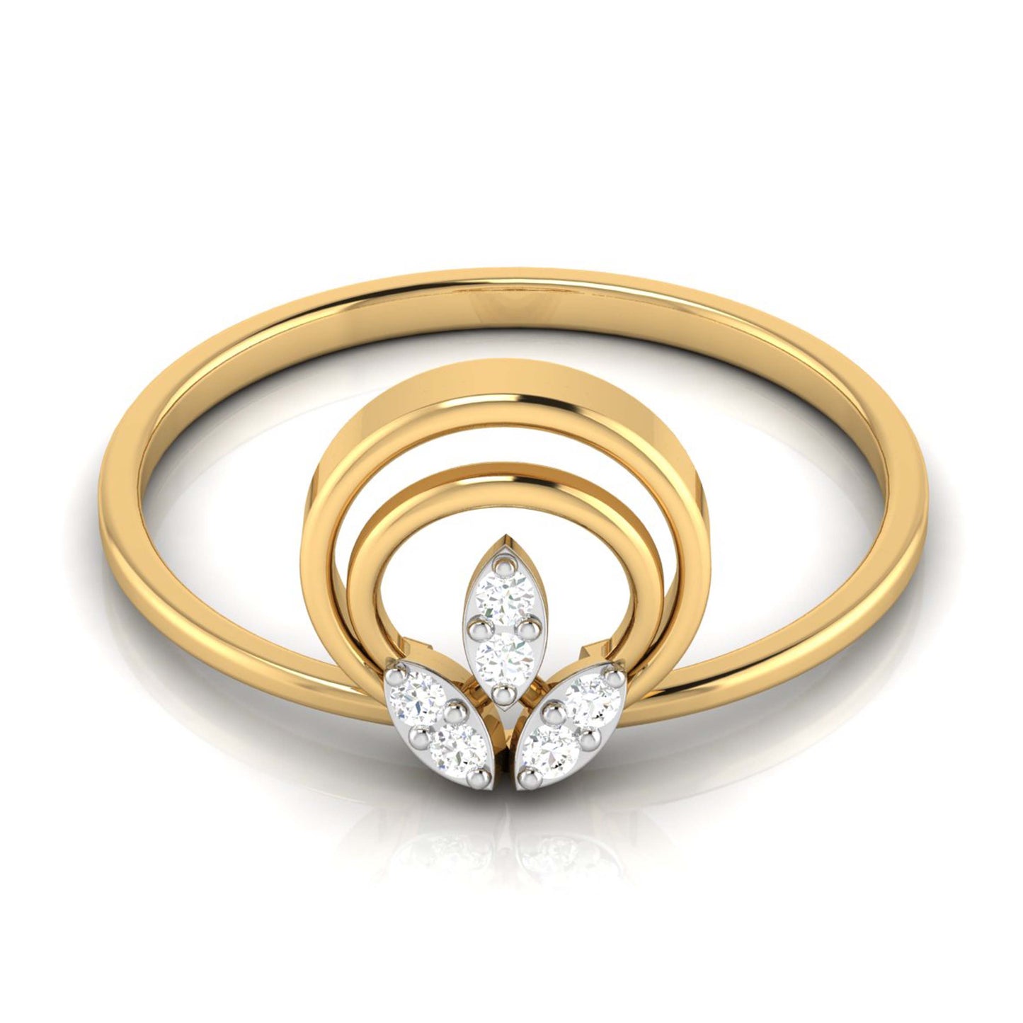 Cosmic Crest 14Kt Diamond Ring