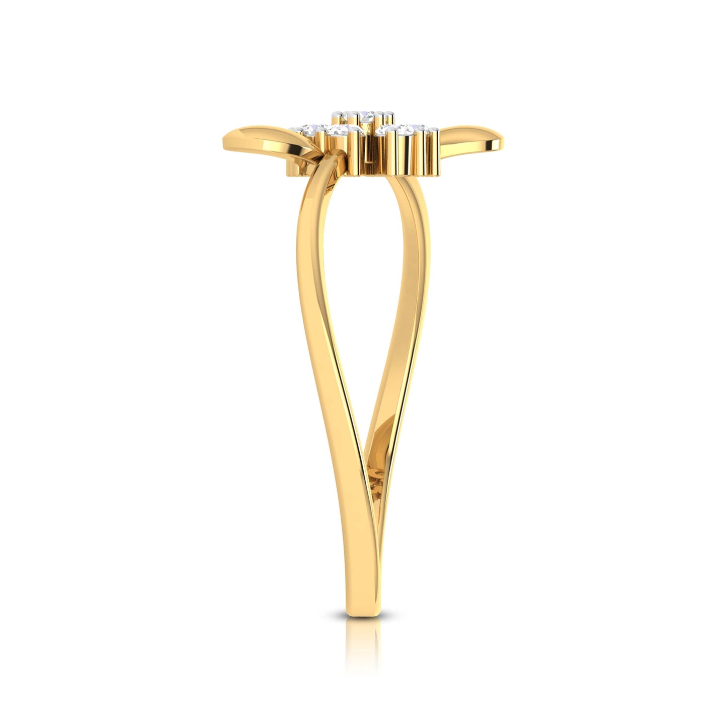 Ethereal Ember 14Kt Diamond Ring