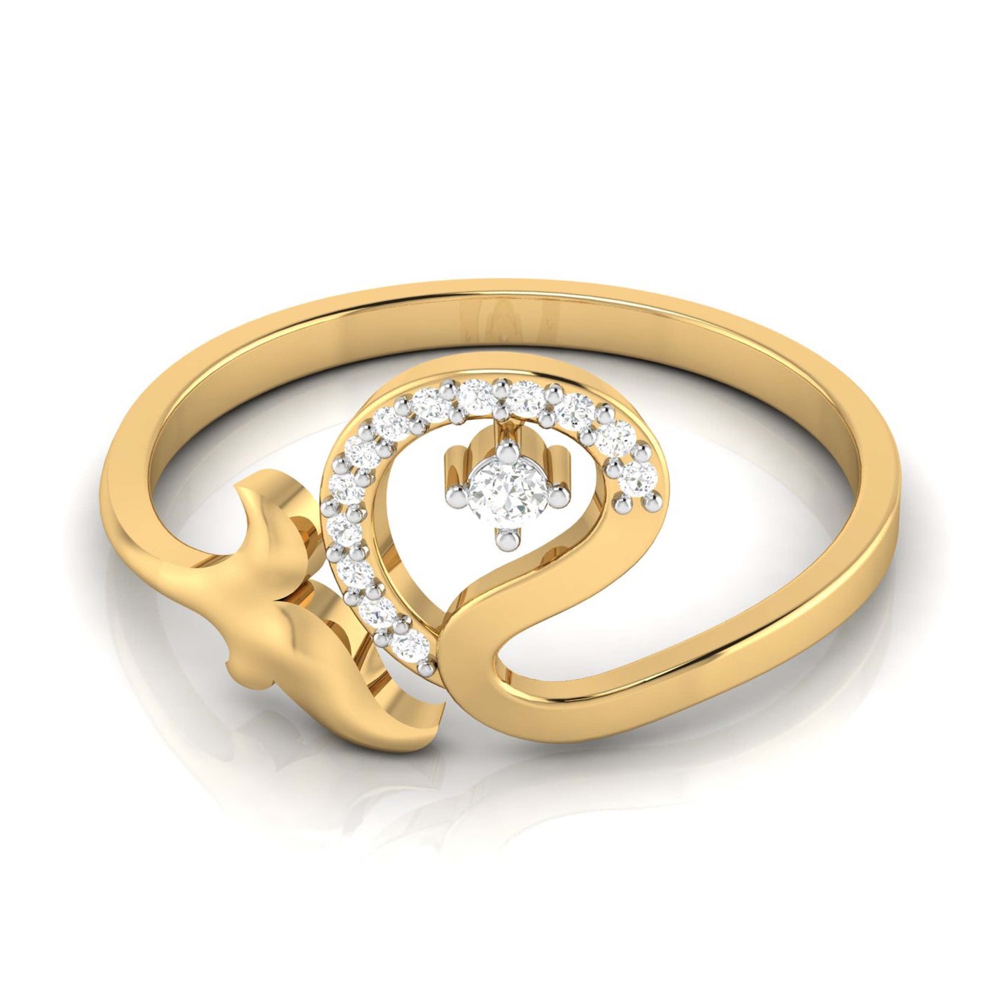 Lustrous Lace 18Kt Diamond Ring