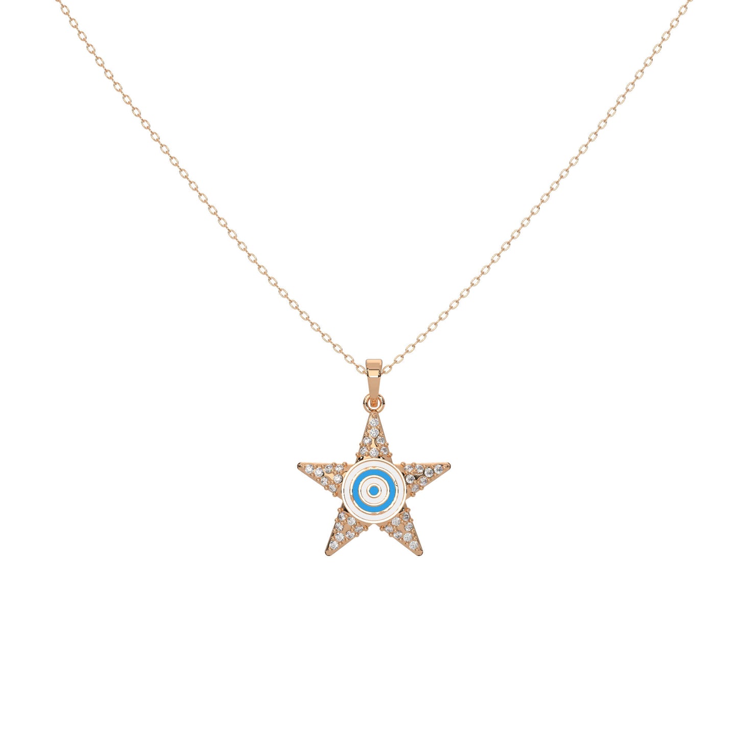 Radiant Cascade Diamond Chain Necklace