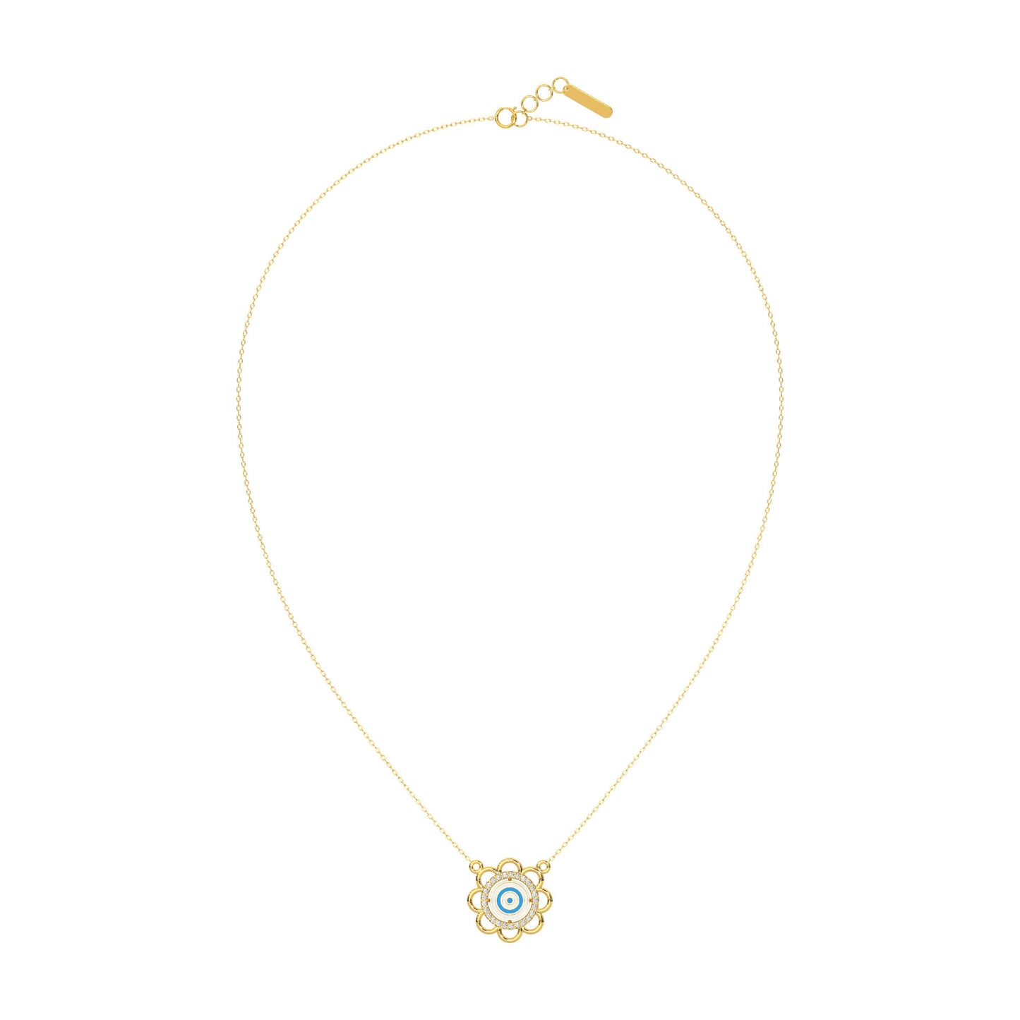 Glittering Glamour Chain Necklace 18k