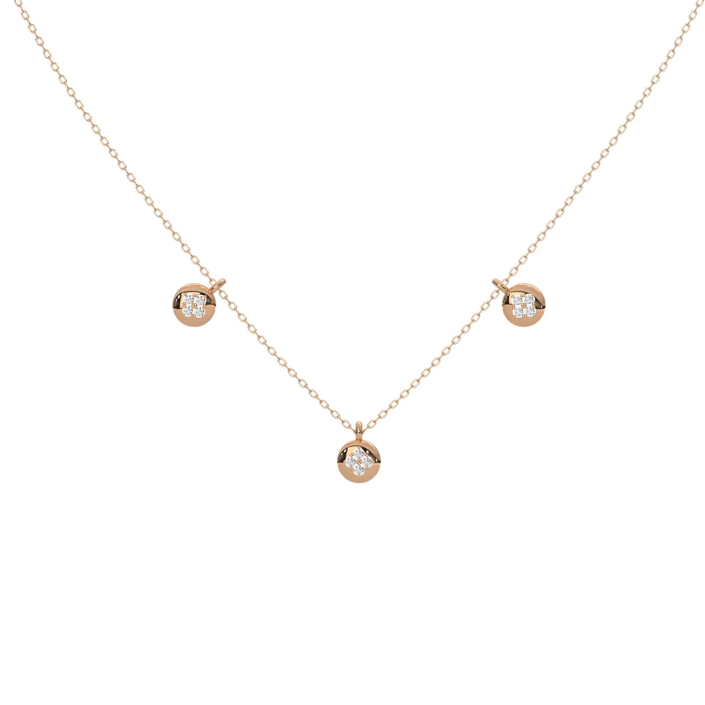 Twinkling Tranquility Diamond Necklace 18k