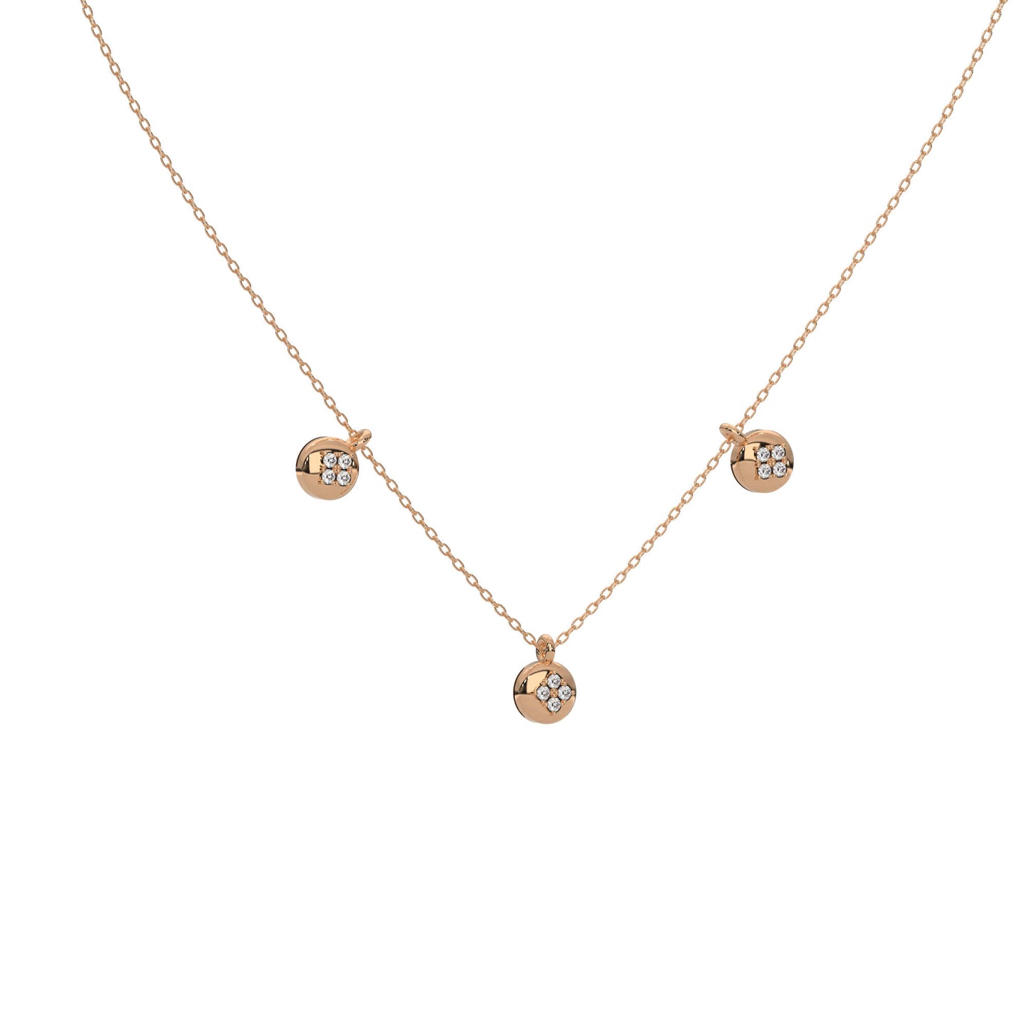 Twinkling Tranquility Diamond Necklace 18k