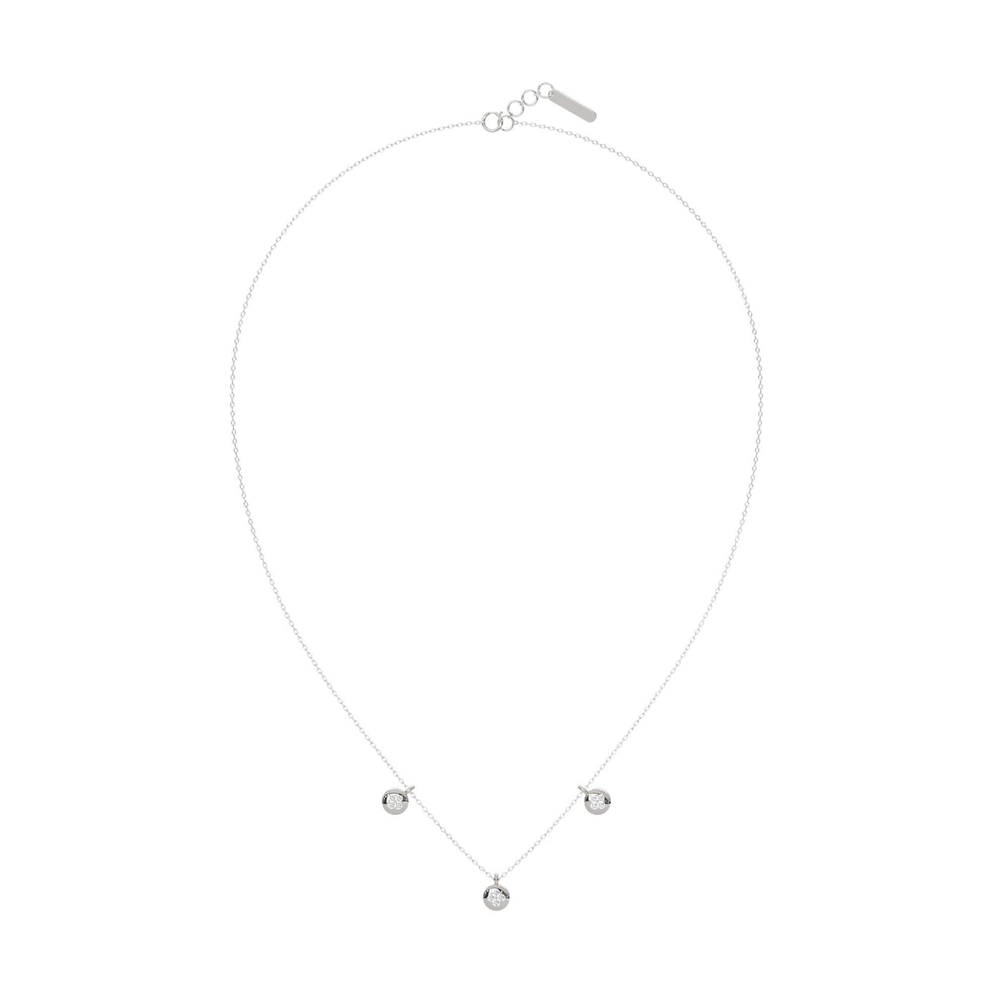 Twinkling Tranquility Diamond Necklace 18k