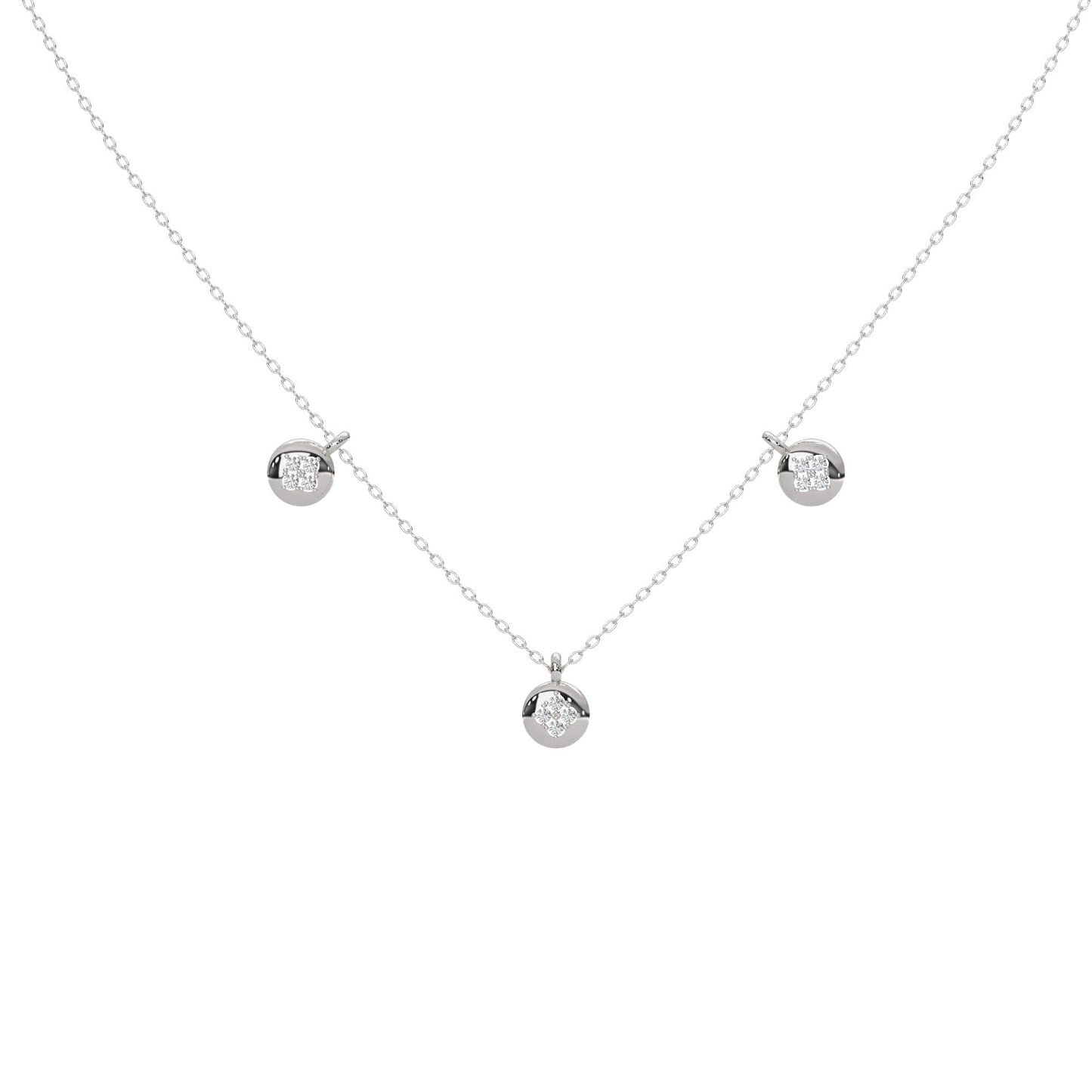 Twinkling Tranquility Diamond Necklace 18k