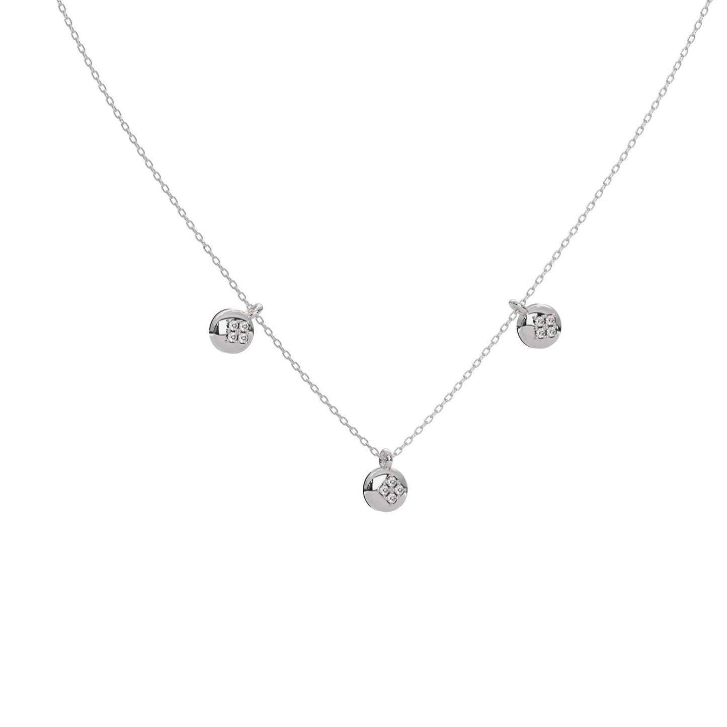 Twinkling Tranquility Diamond Necklace 18k