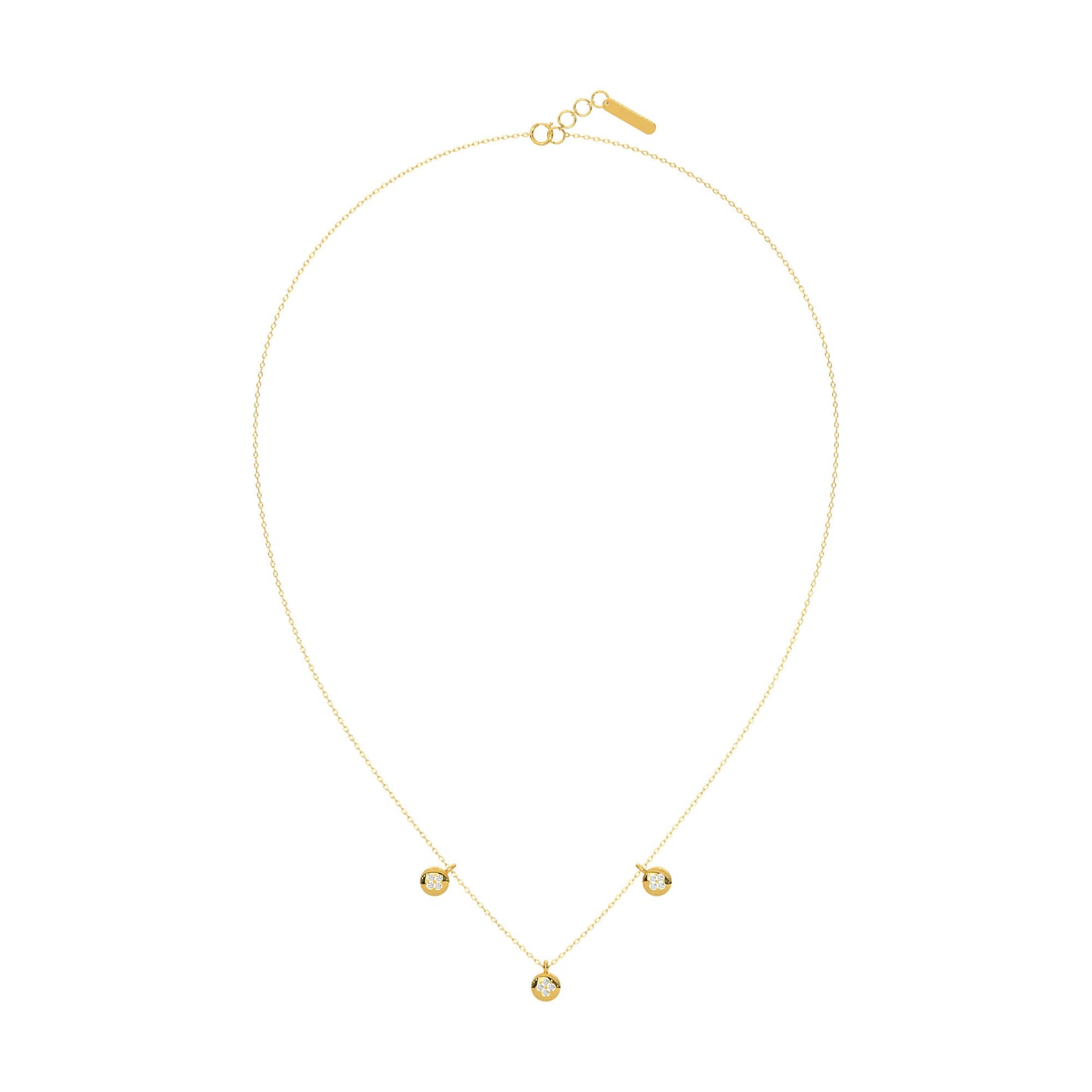Twinkling Tranquility Diamond Necklace 18k