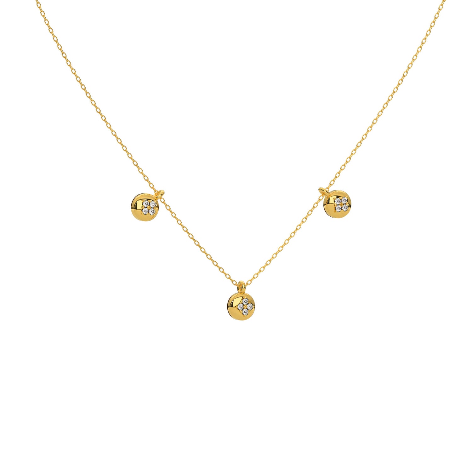 Twinkling Tranquility Diamond Necklace 18k
