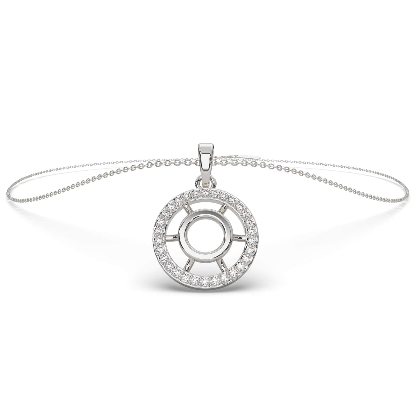 Luminescent Luster Diamond Necklace