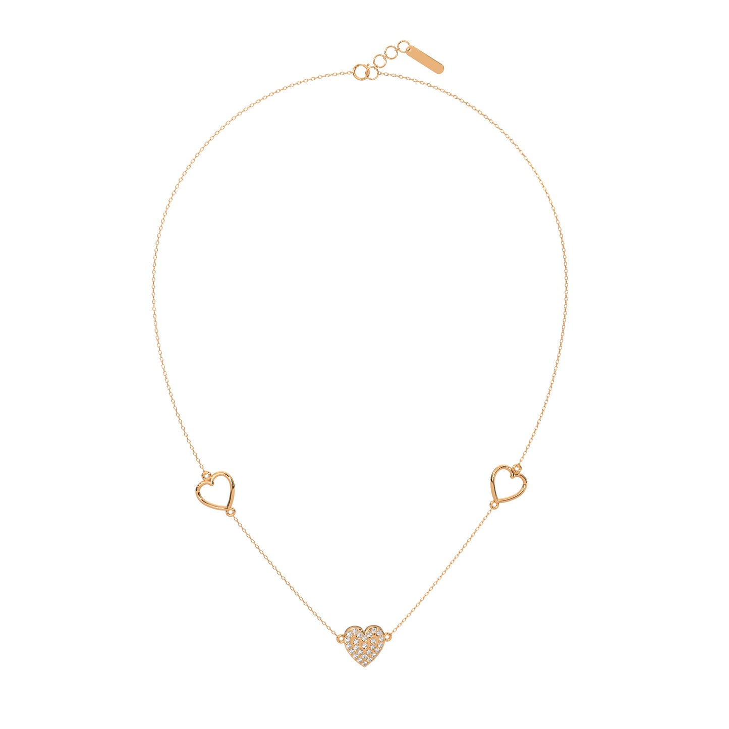 Radiant Reflection Diamond Necklace 18k