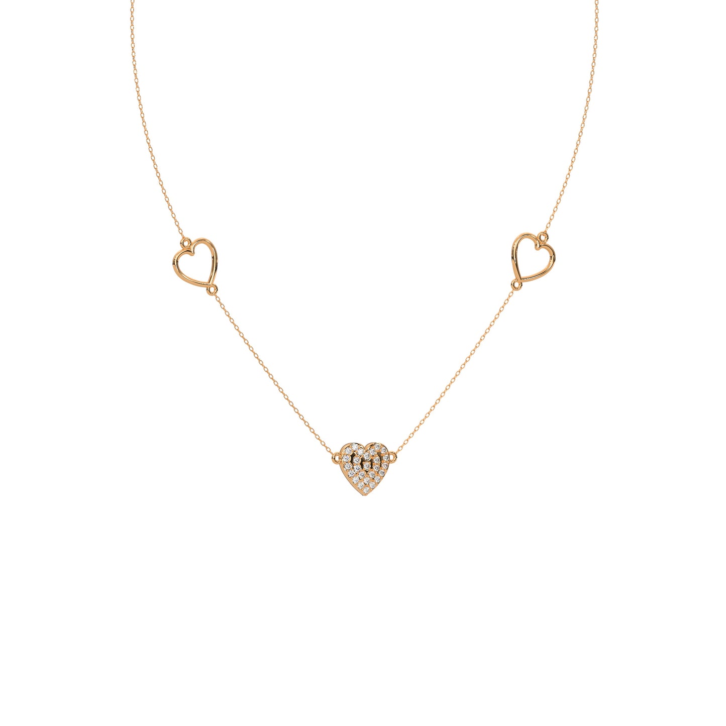 Radiant Reflection Diamond Necklace 18k