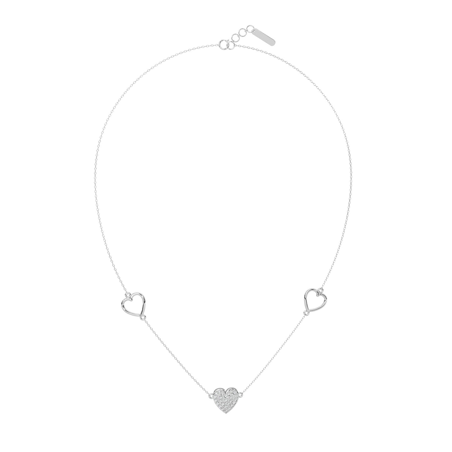 Radiant Reflection Diamond Necklace 18k