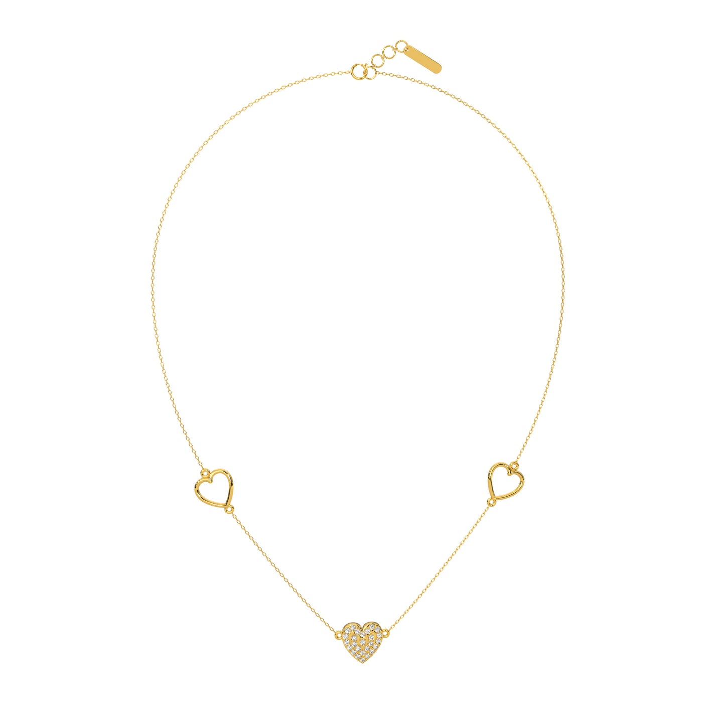 Radiant Reflection Diamond Necklace 18k