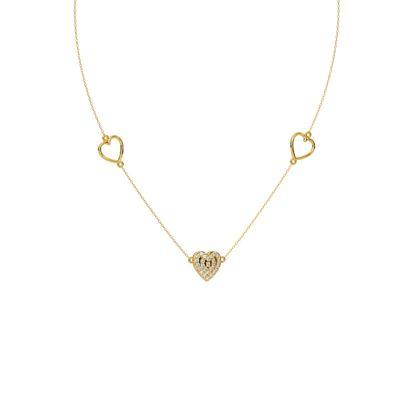 Radiant Reflection Diamond Necklace 18k