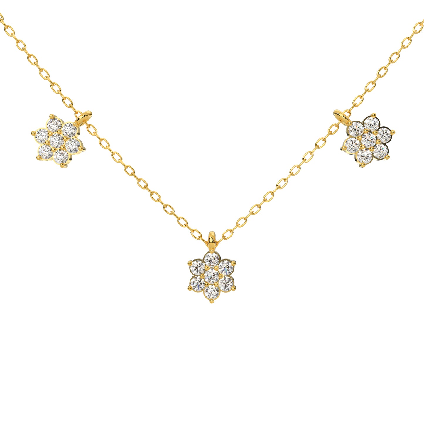 Bedazzling Brilliance Diamond Necklace 18k