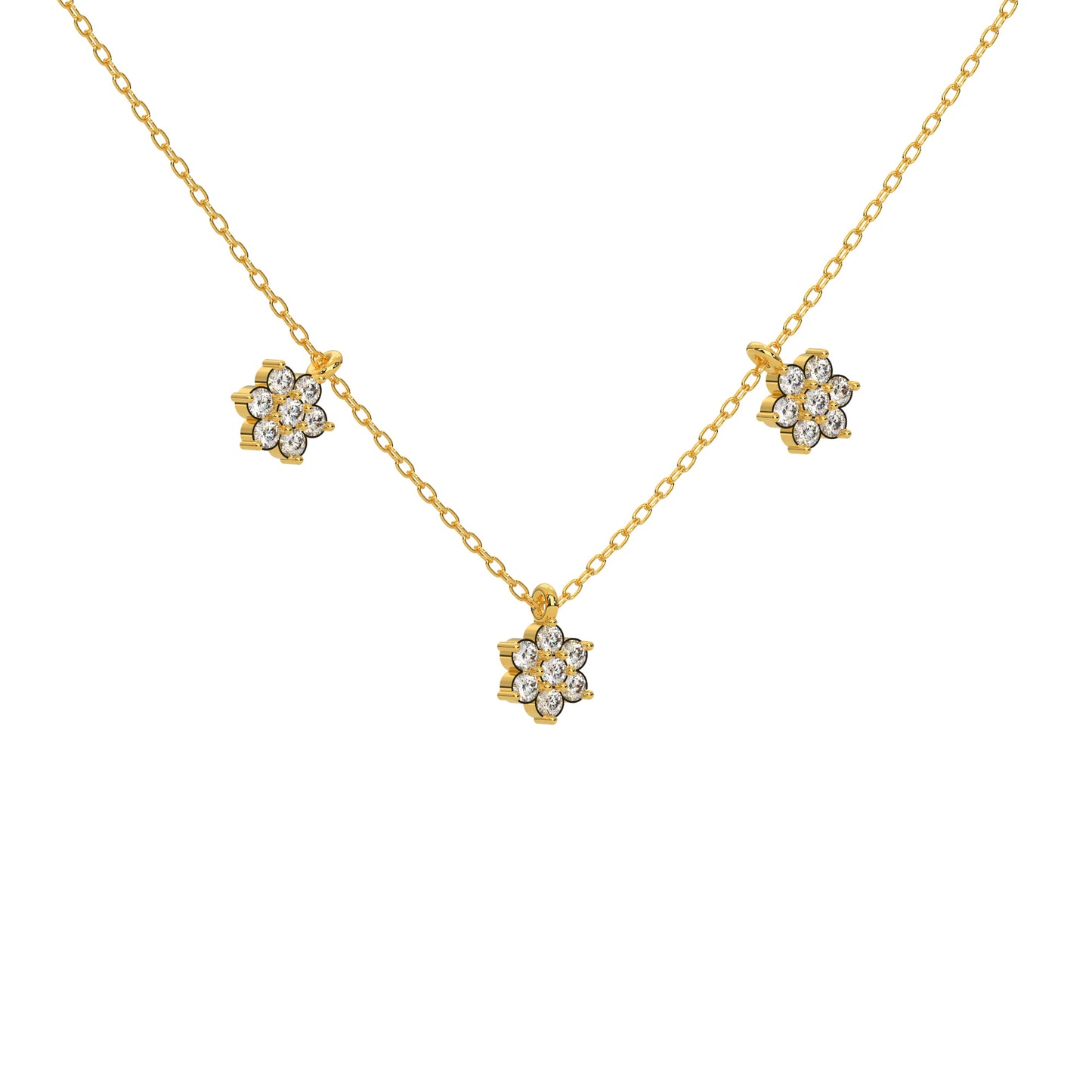 Bedazzling Brilliance Diamond Necklace 18k