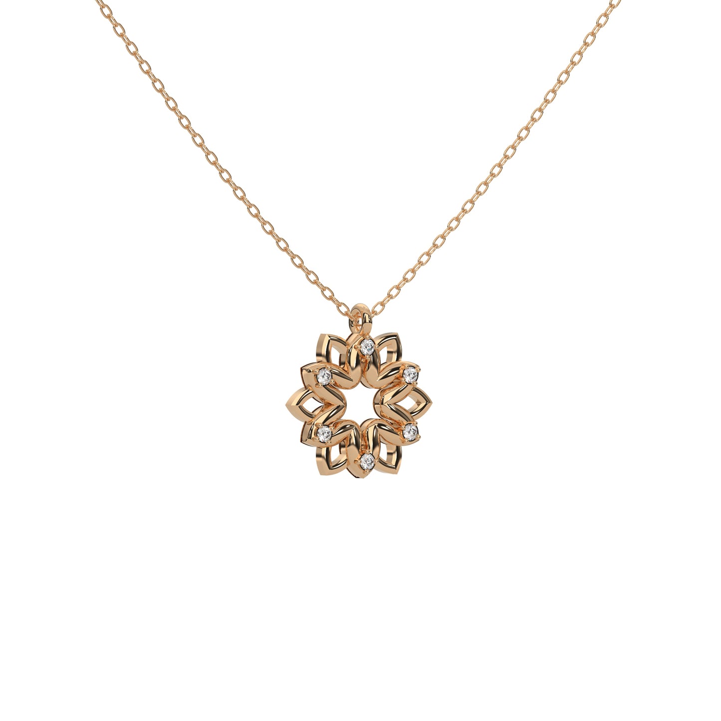 Whispering Willow Necklace 18k