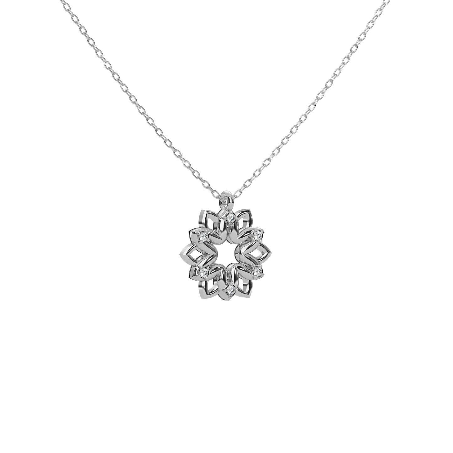 Whispering Willow Necklace 18k