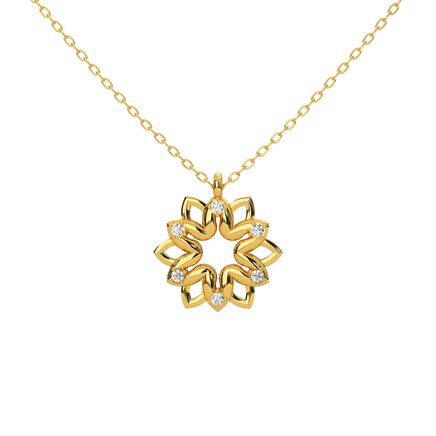 Whispering Willow Necklace 18k