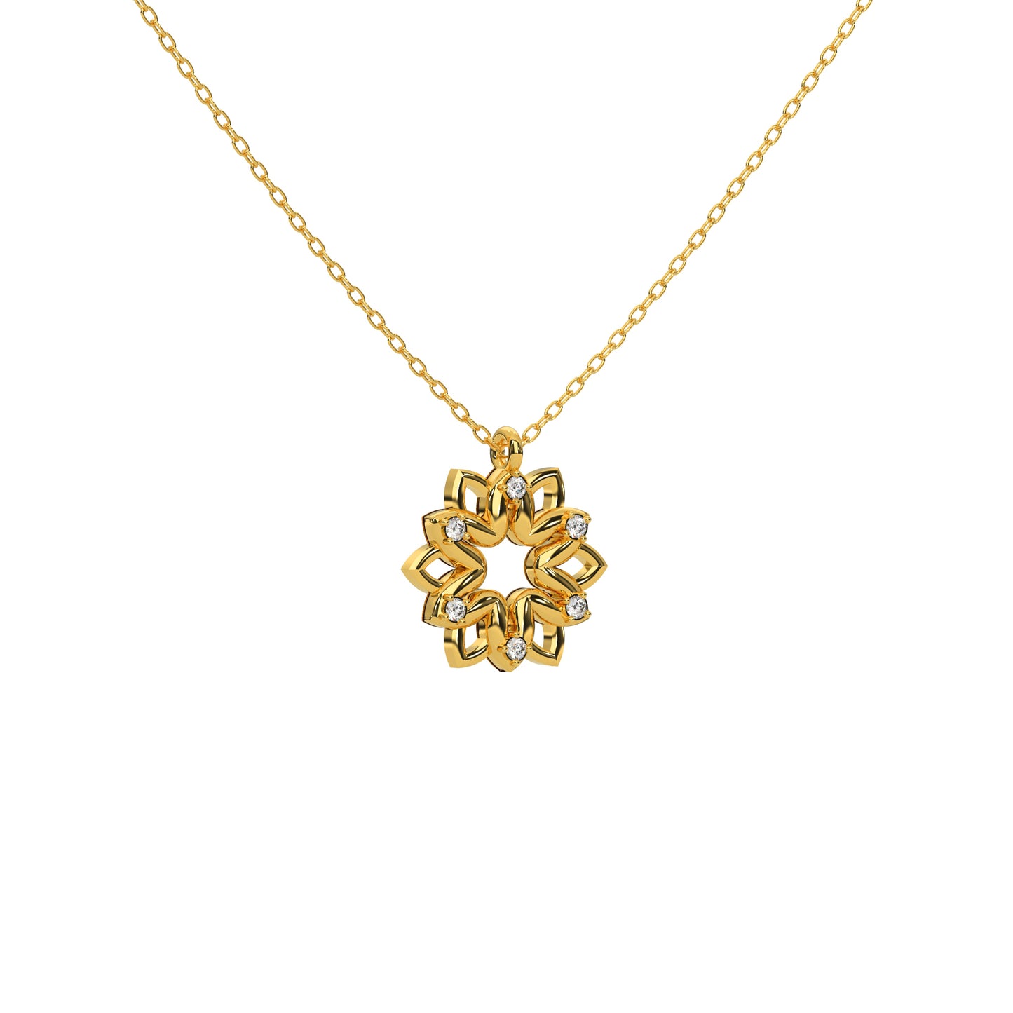 Whispering Willow Necklace 18k