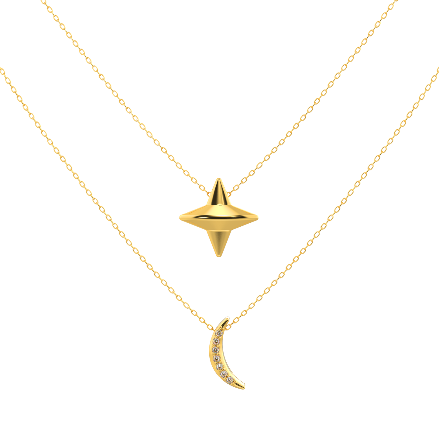 Tranquil Trellis Necklace 18k