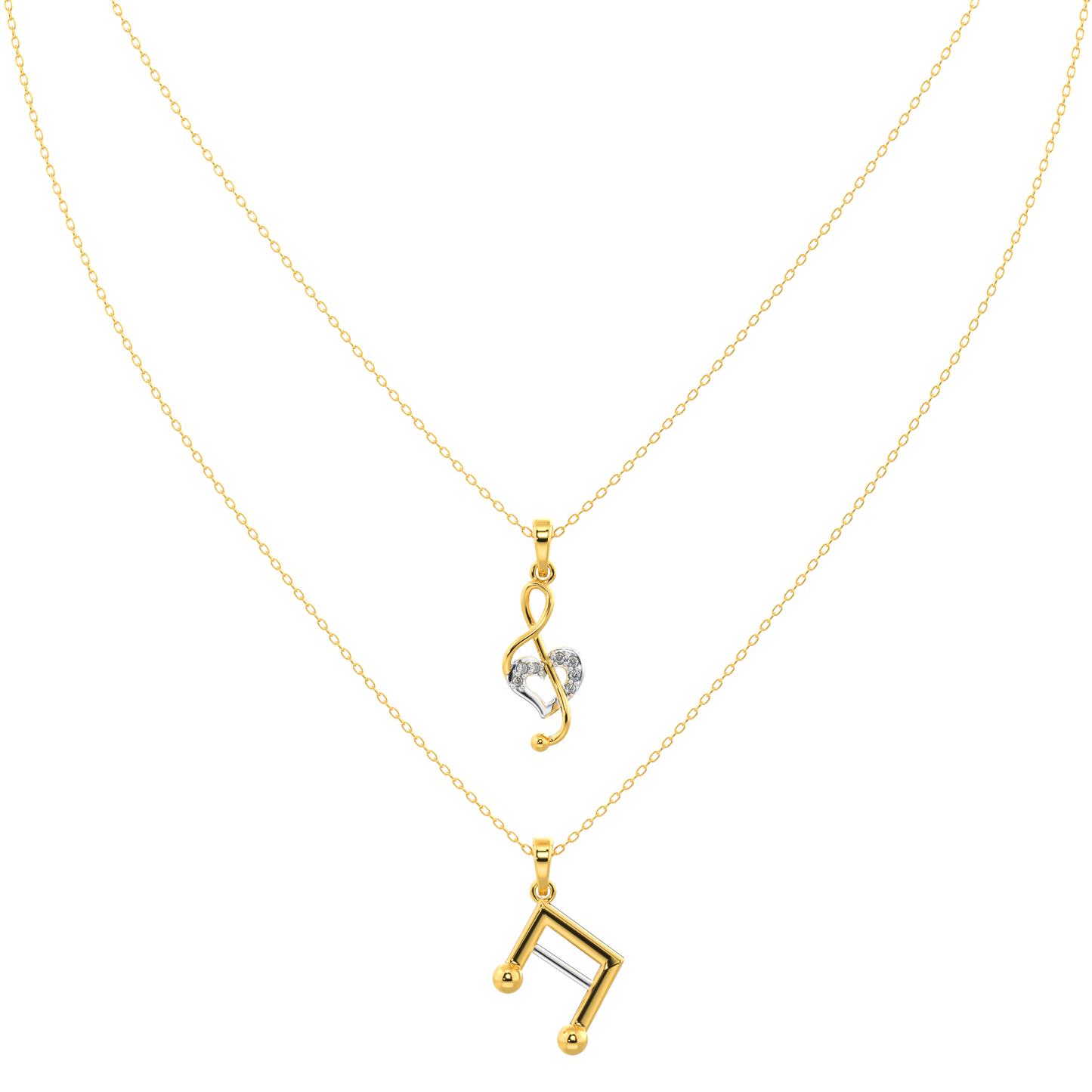 Aurora Amour Necklace 18k