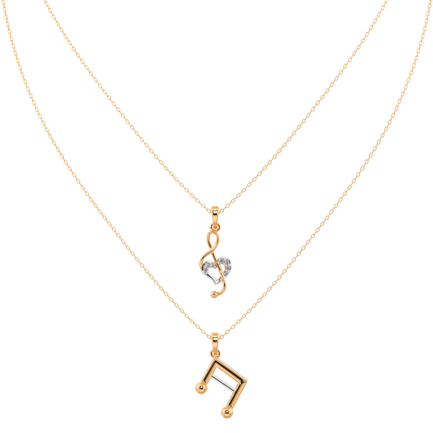 Aurora Amour Necklace 18k