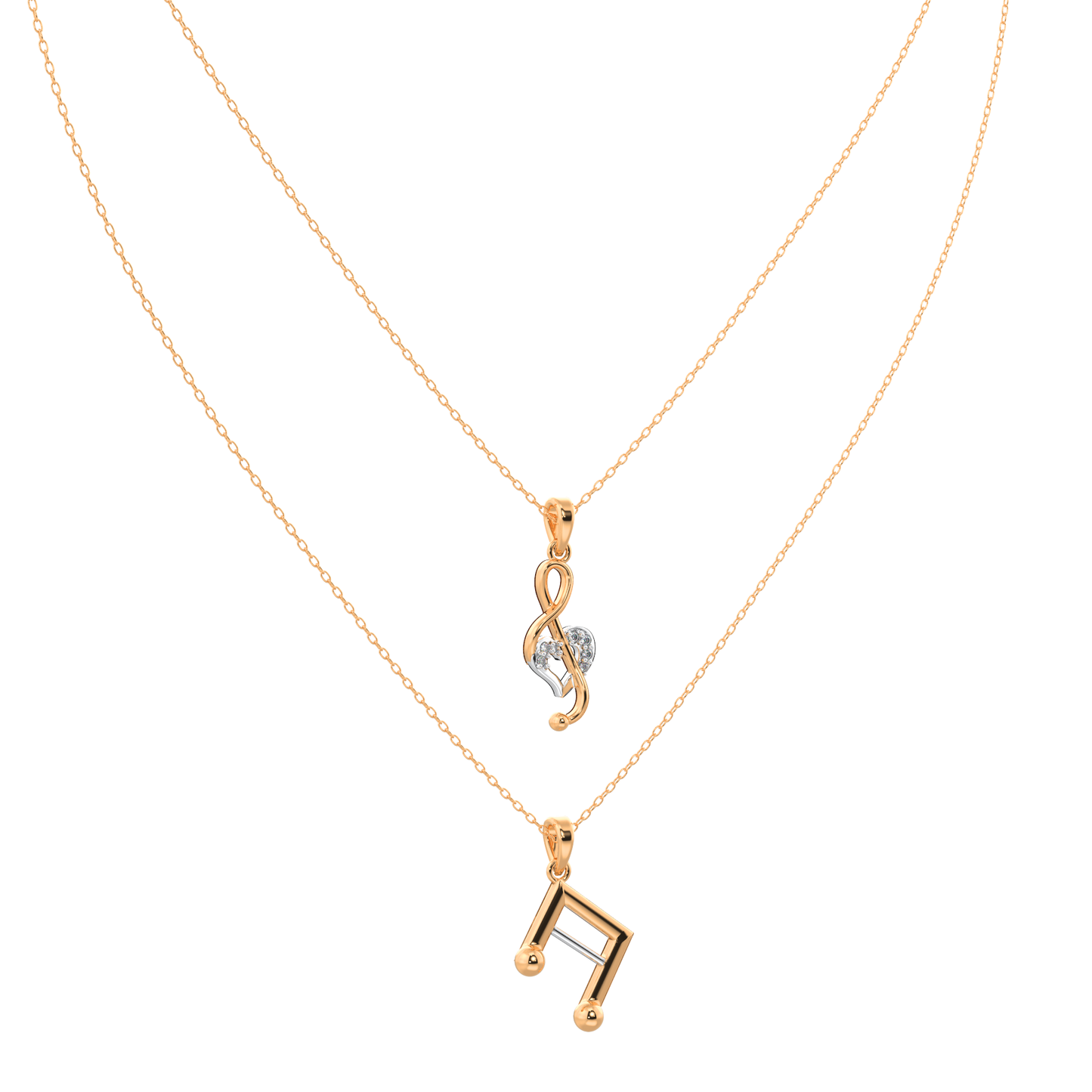 Aurora Amour Necklace 18k