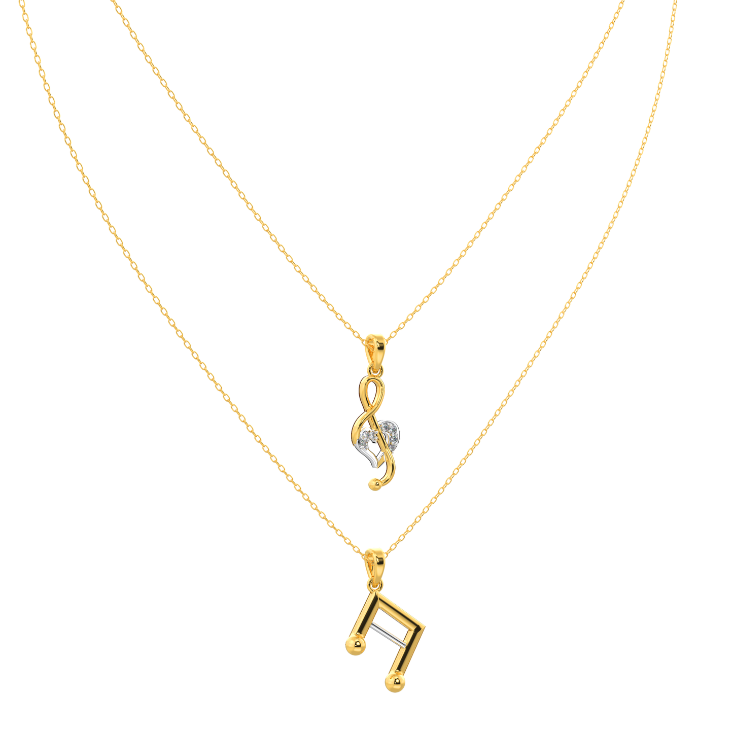 Aurora Amour Necklace 18k