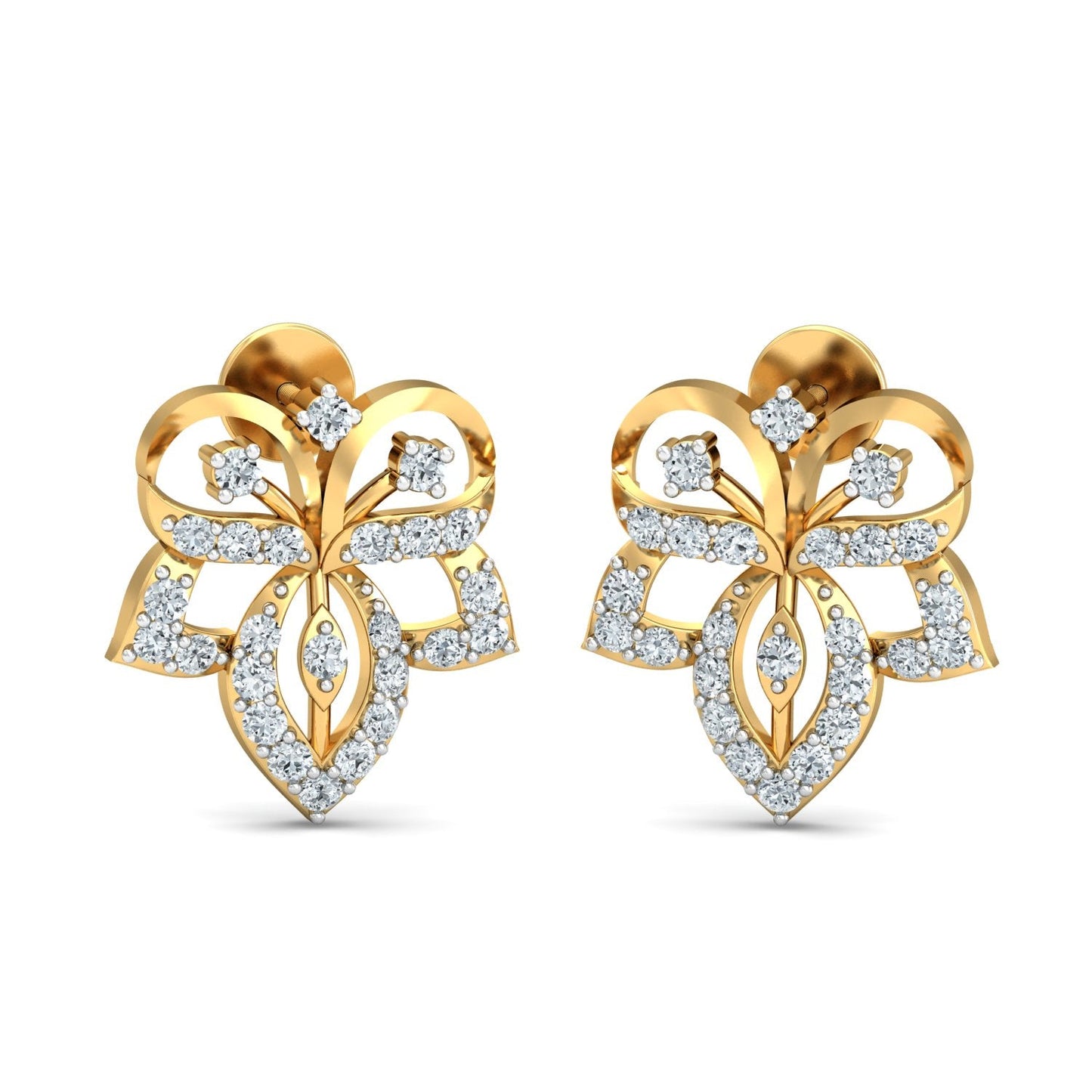 Lustrous Lace Diamond Threaders 18K