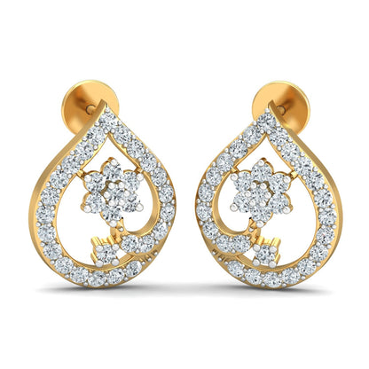 Regal Reflection Diamond Earrings 18K