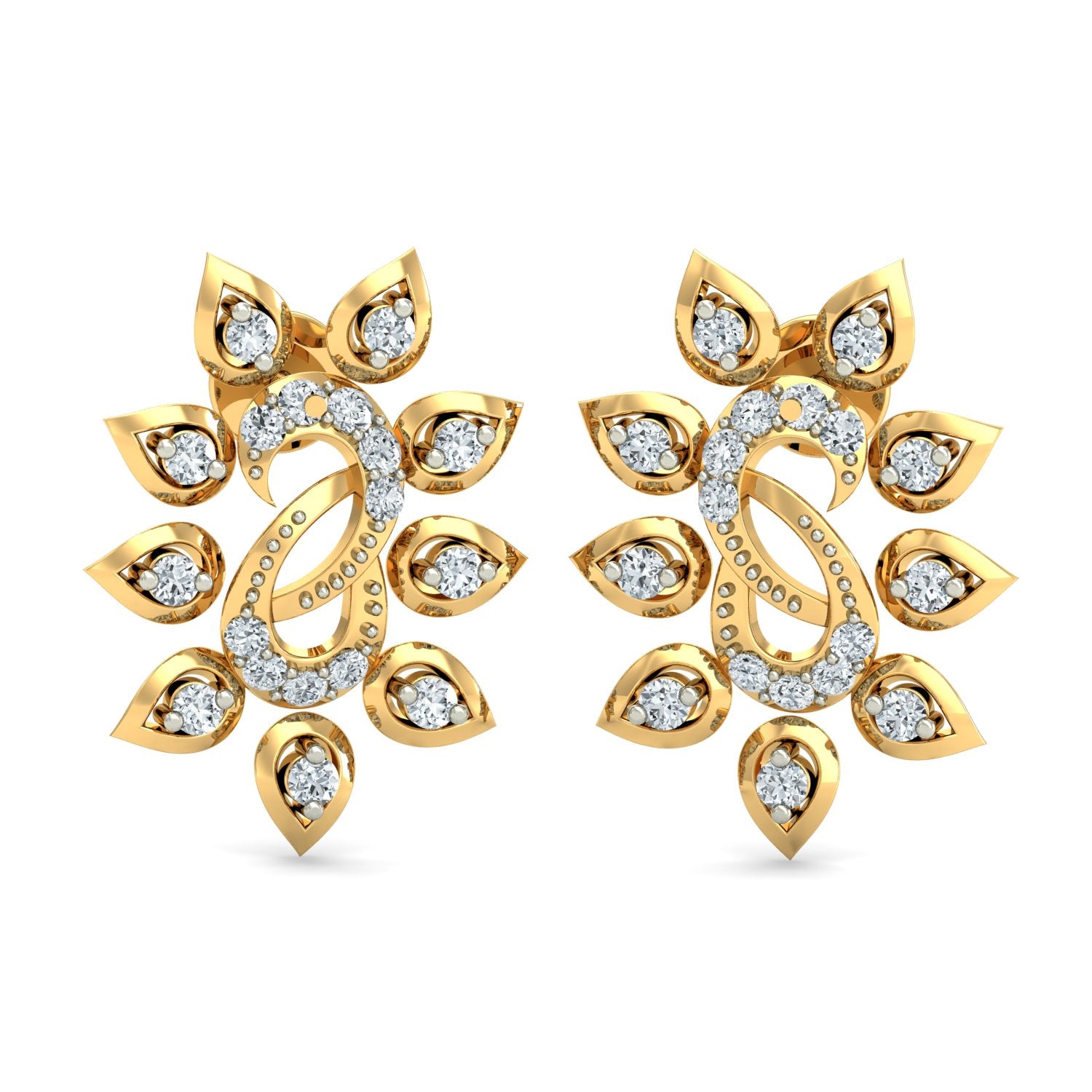Blushing Blossom Diamond Studs