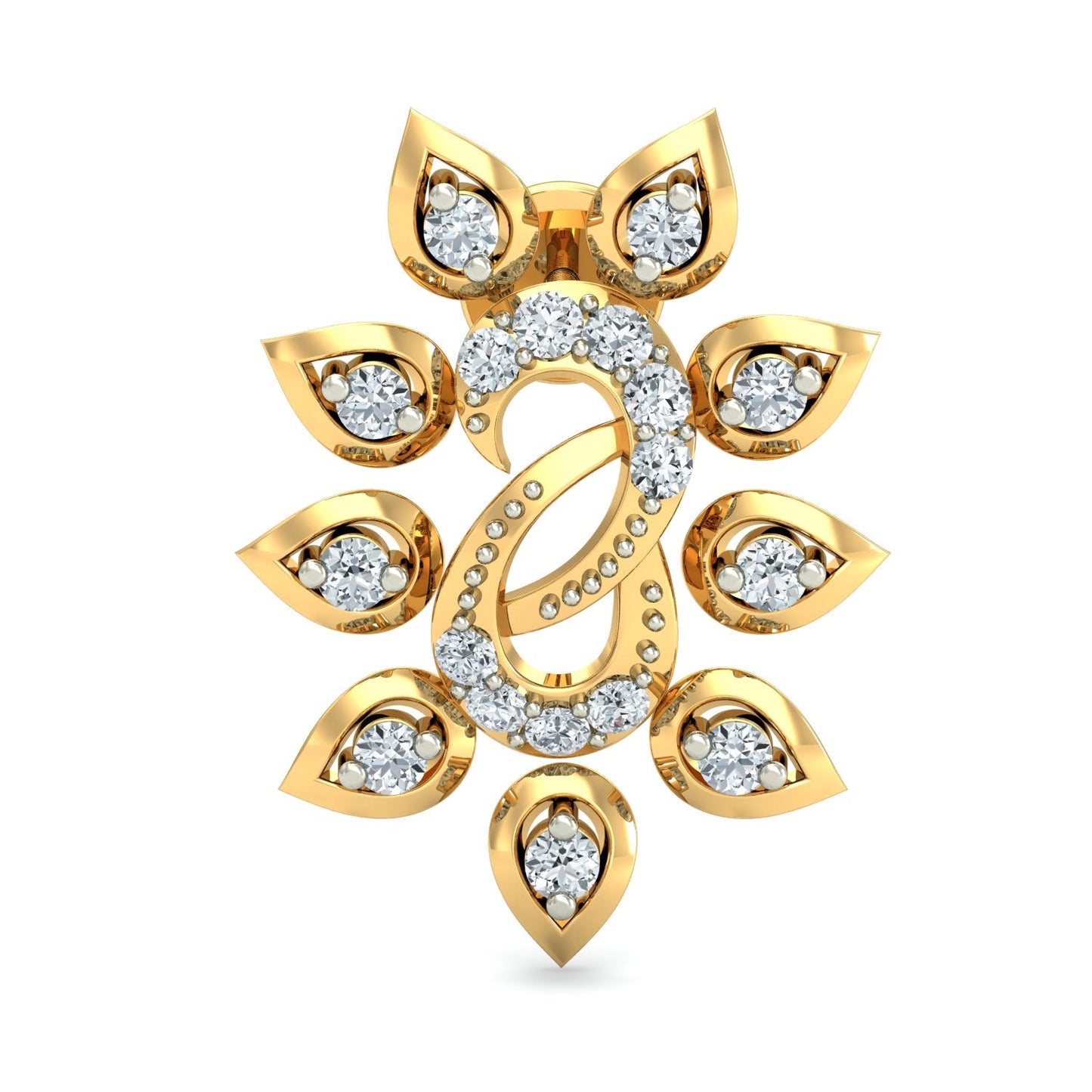 Blushing Blossom Diamond Studs 18K