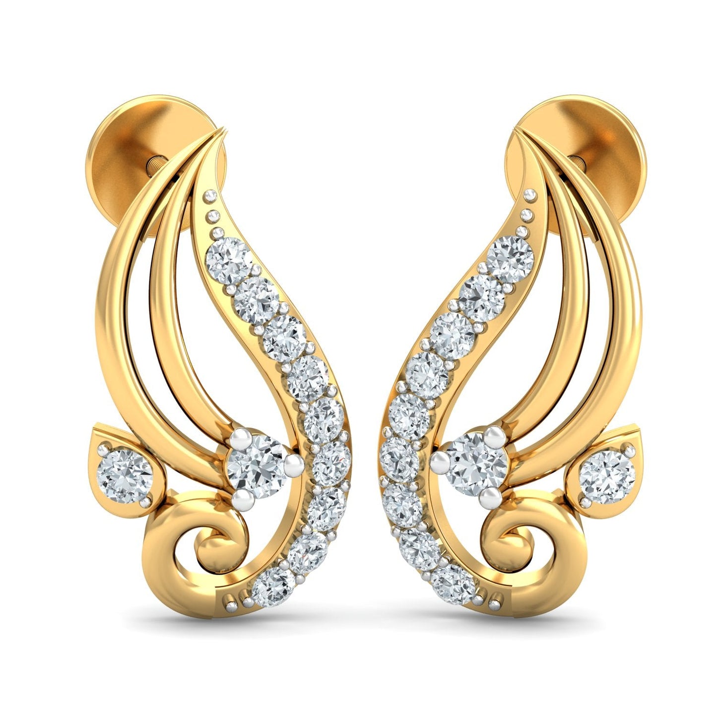 Harmonic Hues Diamond Huggies 18K