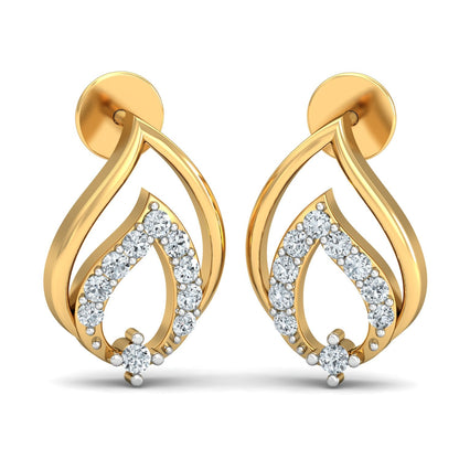 Radiant Cascade Diamond Hoops 18K