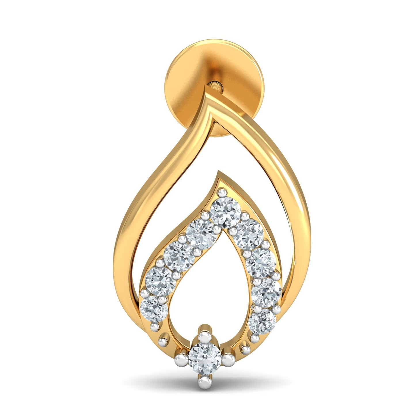 Radiant Cascade Diamond Hoops 18K