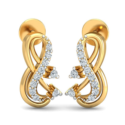 Moonlit Mirage Diamond Huggies 18K