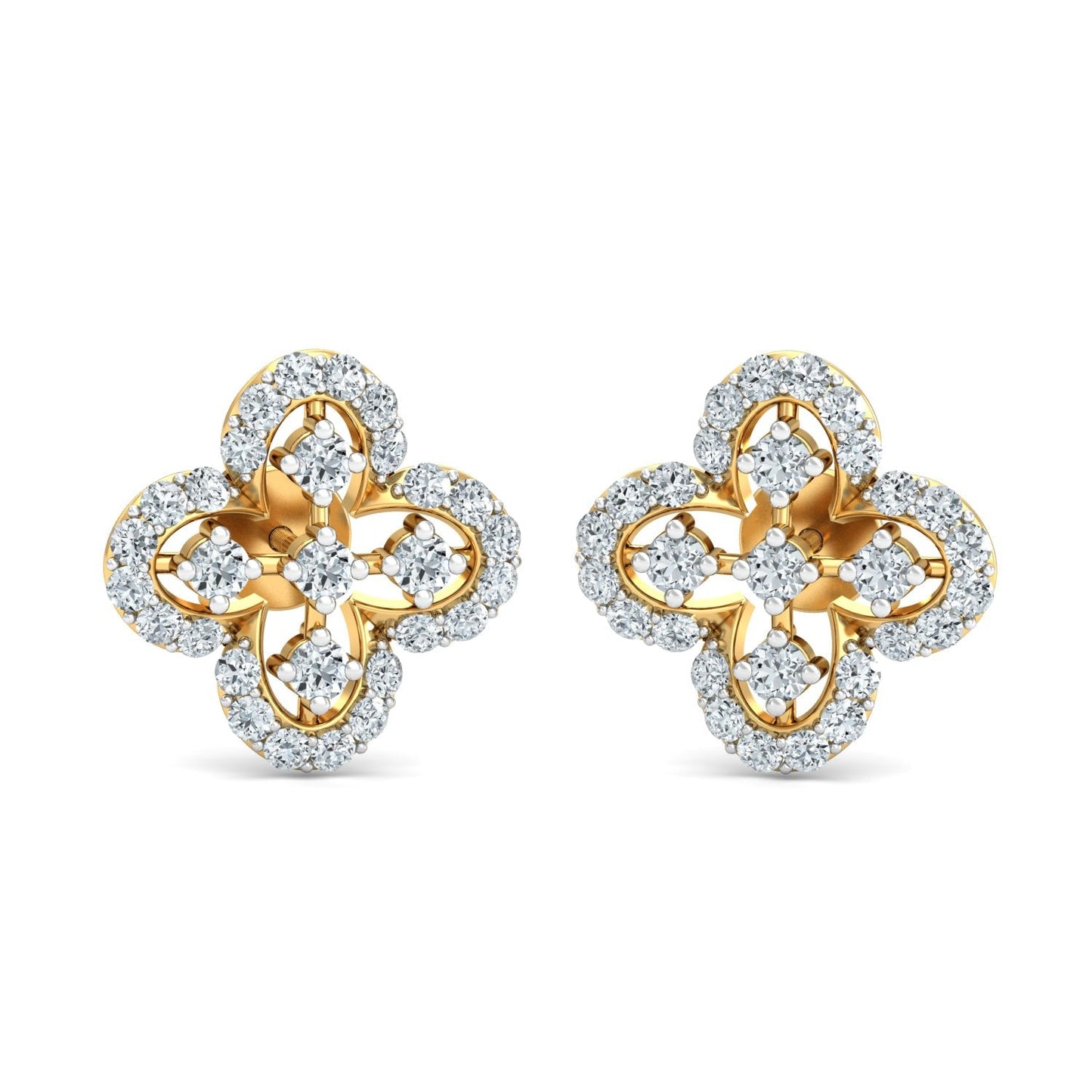Moonlit Meadow Diamond Huggies 18K