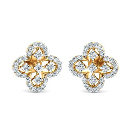 Moonlit Meadow Diamond Huggies 18K