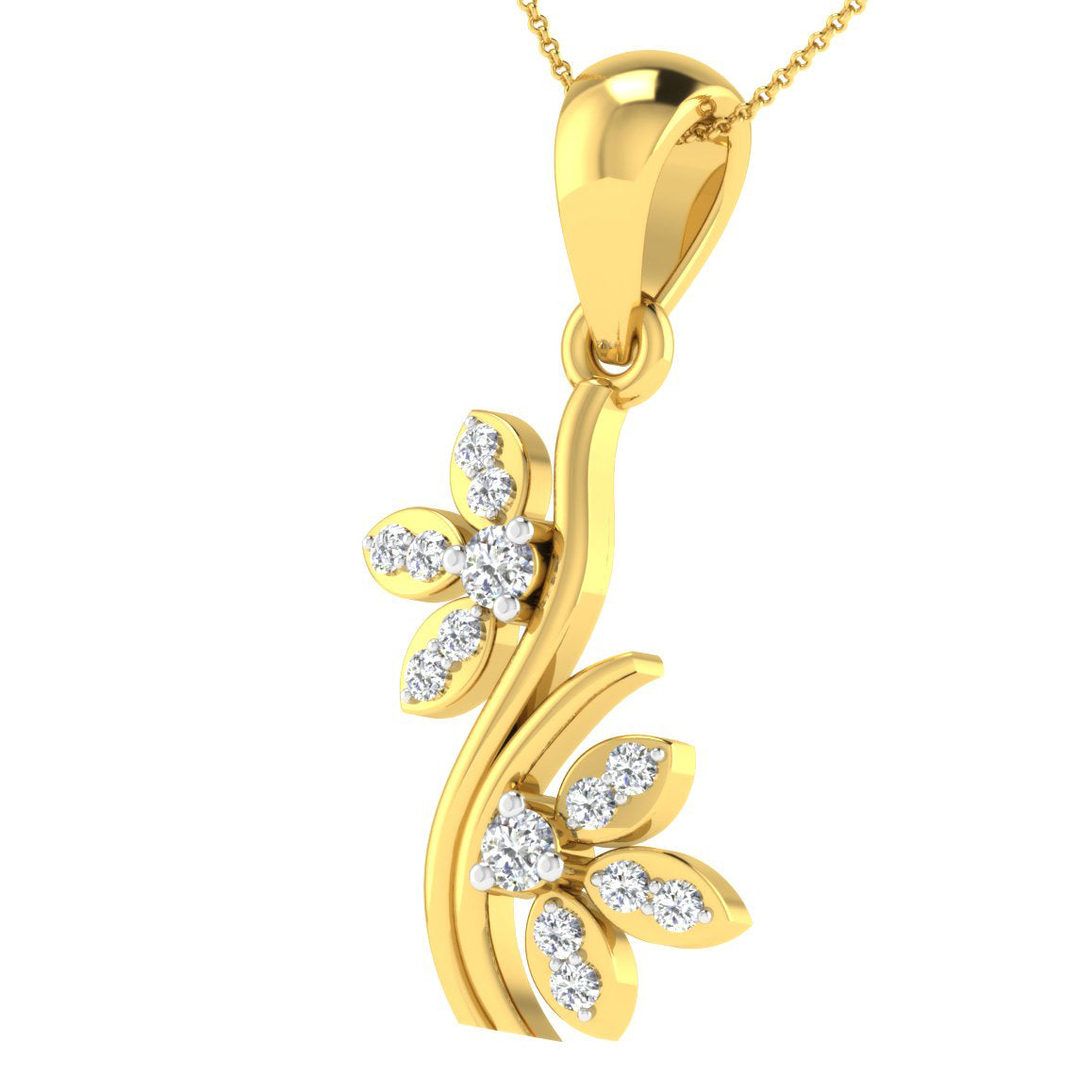 Celestial Serenade Diamond Pendant 18K