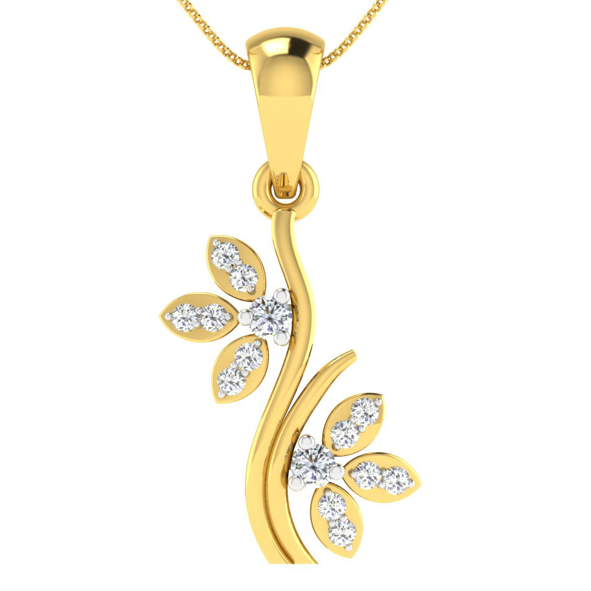 Celestial Serenade Diamond Pendant 18K
