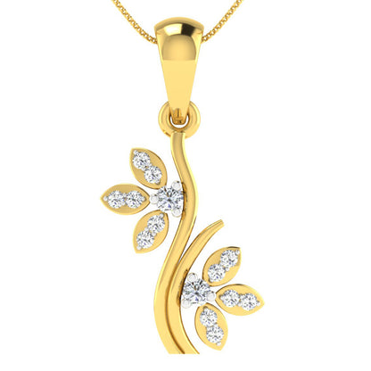 Celestial Serenade Diamond Pendant 18K