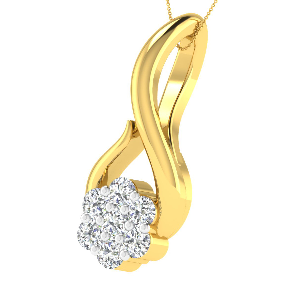 Enchanted Elegance Diamond Pendant 18K